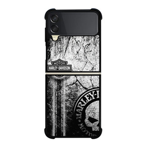 HARLEY DAVIDSON WALL TEXTURE LOGO Samsung Galaxy Z Flip 3 Case Cover