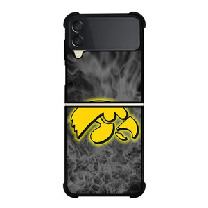 IOWA HAWKEYES SMOKE EMBLEM Samsung Galaxy Z Flip 3 Case Cover