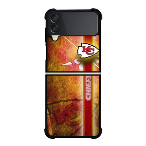 KANSAS CITY CHIEFS NFL GRUNGE LOGO Samsung Galaxy Z Flip 3 Case Cover