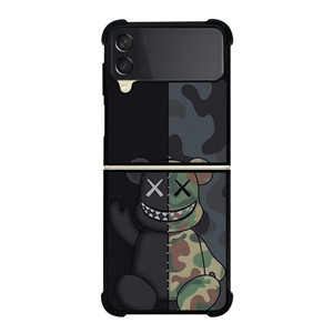 KAWS BLACK CAMO Samsung Galaxy Z Flip 3 Case Cover