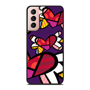 ROMERO BRITTO LOVE BUTTERFLY  Samsung Galaxy S21 Case Cover