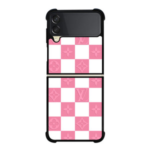 LV LOUIS VUITTON CHECKERED PINK Samsung Galaxy Z Flip 3 Case Cover LV LOUIS VUITTON CHECKERED PINK Samsung Galaxy Z Flip 3 Case Cover