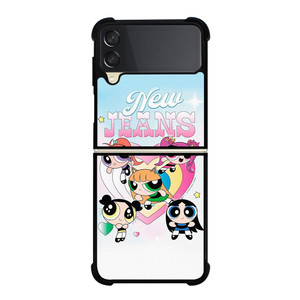 NEW JEANS KPOP X POWERPUFF GIRLS Samsung Galaxy Z Flip 3 Case Cover