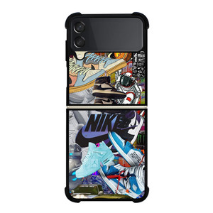 NIKE AIR JORDAN SNEAKERS COLLAGE Samsung Galaxy Z Flip 3 Case Cover