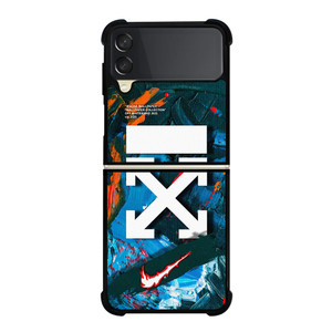 NIKE OFF WHITE ABSTRACT PAINTING Samsung Galaxy Z Flip 3 Case Cover