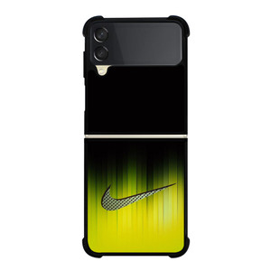 NIKE YELLOW BLACK LOGO Samsung Galaxy Z Flip 3 Case Cover