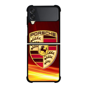PORSCHE STUTTGART RED EMBLEM Samsung Galaxy Z Flip 3 Case Cover