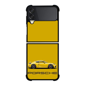 PORSCHE YELLOW SUPER CAR Samsung Galaxy Z Flip 3 Case Cover