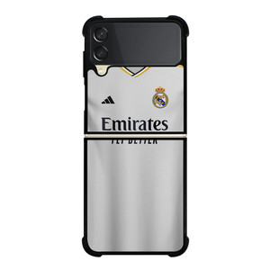 REAL MADRID 2023-2024 KIT Samsung Galaxy Z Flip 3 Case Cover REAL MADRID 2023-2024 KIT Samsung Galaxy Z Flip 3 Case Cover