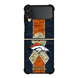 SALUTE TO SERVICE DENVER BRONCOS Samsung Galaxy Z Flip 3 Case Cover SALUTE TO SERVICE DENVER BRONCOS Samsung Galaxy Z Flip 3 Case Cover