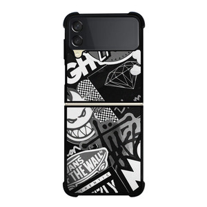 SKATEBOARD BRAND LOGO COLLECTION Samsung Galaxy Z Flip 3 Case Cover SKATEBOARD BRAND LOGO COLLECTION Samsung Galaxy Z Flip 3 Case Cover