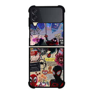 SPIDERMAN INTO THE SPIDER VERSE COLLAGE Samsung Galaxy Z Flip 3 Case Cover