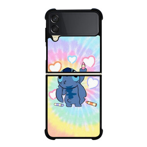 STITCH CARTOON TIE DYE PATTERN Samsung Galaxy Z Flip 3 Case Cover