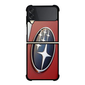 SUBARU CAR RED EMBLEM Samsung Galaxy Z Flip 3 Case Cover