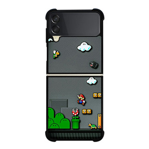 SUPER MARIO BROS CARBON GAMES Samsung Galaxy Z Flip 3 Case Cover SUPER MARIO BROS CARBON GAMES Samsung Galaxy Z Flip 3 Case Cover