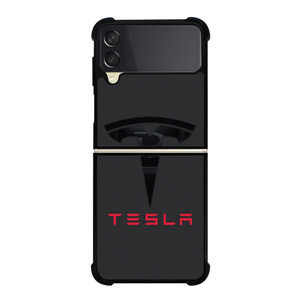 TESLA SILHOUETTE LOGO ICON Samsung Galaxy Z Flip 3 Case Cover