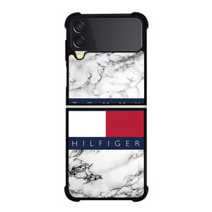 TOMMY HILFIGER WHITE MARBLE Samsung Galaxy Z Flip 3 Case Cover