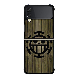 TRAFALGAR LAW ONE PIECE WOOD SYMBOL Samsung Galaxy Z Flip 3 Case Cover