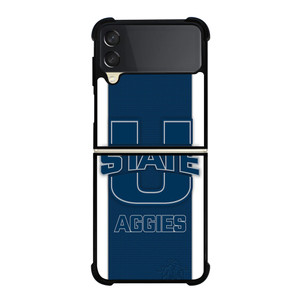 UTAH STATE AGGIES CARBON LOGO Samsung Galaxy Z Flip 3 Case Cover