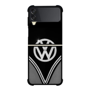 VW VOLKSWAGEN BLACK CHROME EMBLEM Samsung Galaxy Z Flip 3 Case Cover VW VOLKSWAGEN BLACK CHROME EMBLEM Samsung Galaxy Z Flip 3 Case Cover
