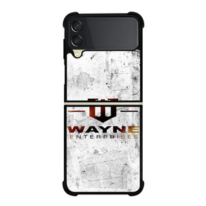 WAYNE ENTERPRISES WHITE LOGO Samsung Galaxy Z Flip 3 Case Cover