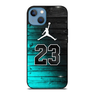 AIR JORDAN WOOD BLUE LOGO iPhone 13 Case Cover