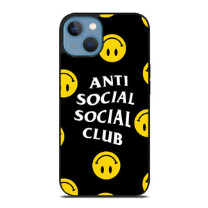 ANTI SOCIAL SOCIAL CLUB SMILEY FACE iPhone 13 Case Cover ANTI SOCIAL SOCIAL CLUB SMILEY FACE iPhone 13 Case Cover