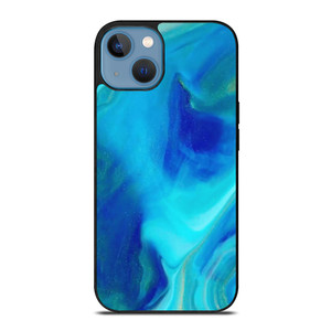 BLUE LIQUID TEXTURE iPhone 13 Case Cover