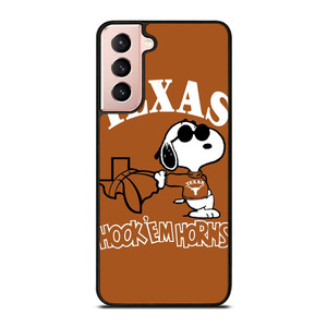 TEXAS LONGHORNS FOOTBALL SNOOPY  Samsung Galaxy S21 Case Cover
