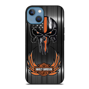 HARLEY DAVIDSON THE PUNISHER METAL iPhone 13 Case Cover HARLEY DAVIDSON THE PUNISHER METAL iPhone 13 Case Cover