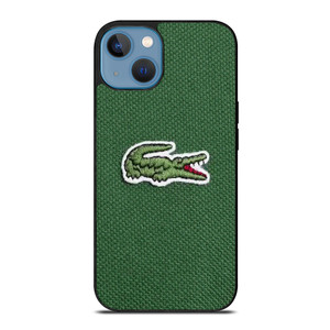 LACOSTE CROCODILE FABRIC LOGO iPhone 13 Case Cover LACOSTE CROCODILE FABRIC LOGO iPhone 13 Case Cover