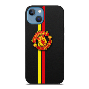 MANCHESTER UNITED STRIPE LOGO iPhone 13 Case Cover MANCHESTER UNITED STRIPE LOGO iPhone 13 Case Cover