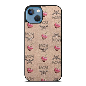 MCM WORLD WIDE APPLE LOVE LEATHER iPhone 13 Case Cover
