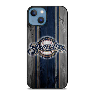 MILWAUKEE BREWERS BASEBALL WOODEN LOGO iPhone 13 Case Cover MILWAUKEE BREWERS BASEBALL WOODEN LOGO iPhone 13 Case Cover