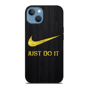 NIKE JUST DO IT WOOD LOGO YELLOW iPhone 13 Case Cover NIKE JUST DO IT WOOD LOGO YELLOW iPhone 13 Case Cover