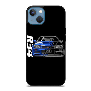 NISSAN GTR R34 ILLUSTRATION iPhone 13 Case Cover