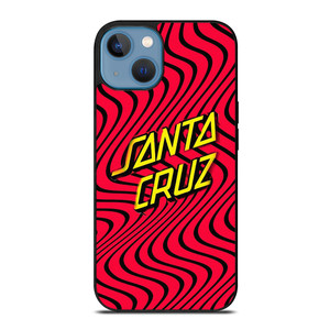 SANTA CRUZ SKATEBOARD WAVY RED iPhone 13 Case Cover SANTA CRUZ SKATEBOARD WAVY RED iPhone 13 Case Cover