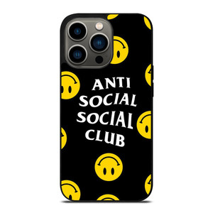 ANTI SOCIAL SOCIAL CLUB SMILEY FACE iPhone 13 Pro Case Cover ANTI SOCIAL SOCIAL CLUB SMILEY FACE iPhone 13 Pro Case Cover