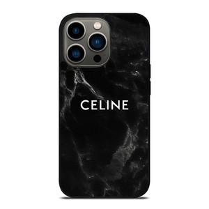 CELINE BLACK LOGO iPhone 13 Pro Case Cover
