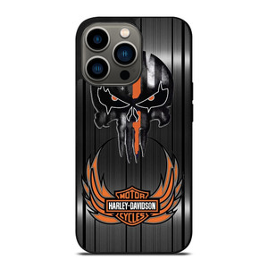 HARLEY DAVIDSON THE PUNISHER METAL iPhone 13 Pro Case Cover HARLEY DAVIDSON THE PUNISHER METAL iPhone 13 Pro Case Cover