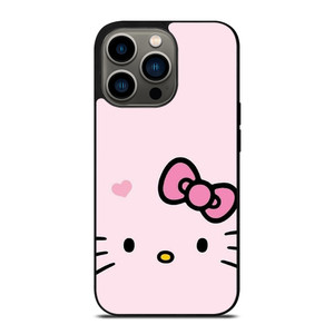 HELLO KITTY FLAT ART PINK iPhone 13 Pro Case Cover