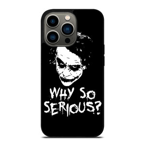 JOKER WHY SO SERIOUS ILLUSTRATION ART iPhone 13 Pro Case Cover