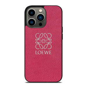 LOEWE LEATHER PINK iPhone 13 Pro Case Cover LOEWE LEATHER PINK iPhone 13 Pro Case Cover