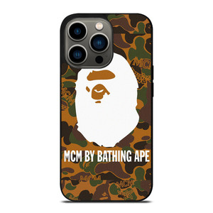MCM BAPE BATHING APE CAMO iPhone 13 Pro Case Cover