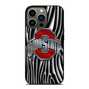 OHIO STATE FOOTBALL METAL ABSTRACT LOGO iPhone 13 Pro Case Cover