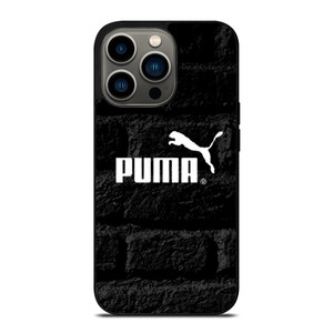 PUMA BLACK WALL TEXTURE iPhone 13 Pro Case Cover PUMA BLACK WALL TEXTURE iPhone 13 Pro Case Cover