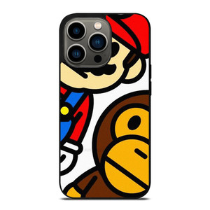 SUPER MARIO BROS BABY MILO BAPE iPhone 13 Pro Case Cover