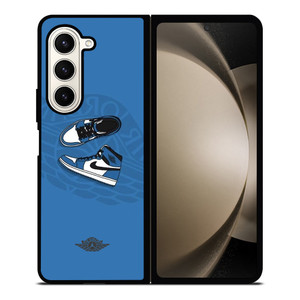 AIR JORDAN 1 SNEAKERS BLUE Samsung Galaxy Z Fold 5 Case Cover