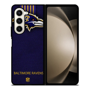 BALTIMORE RAVENS NFL LEATHER LOGO Samsung Galaxy Z Fold 5 Case Cover BALTIMORE RAVENS NFL LEATHER LOGO Samsung Galaxy Z Fold 5 Case Cover