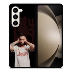 BRUNO FERNANDES MANCHESTER UNITED RED DEVILS Samsung Galaxy Z Fold 5 Case Cover